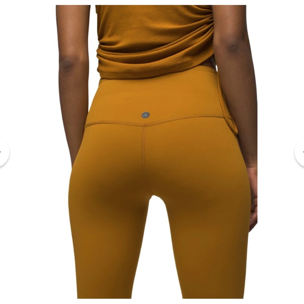 PRANA luxara 7/8 Mustard Yellow Leggings Small